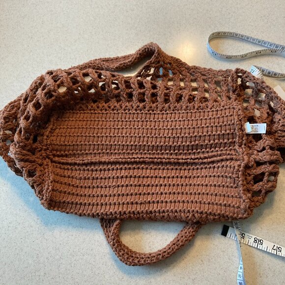 Crochet Beach Tote Market Bag - Picture 8 of 10